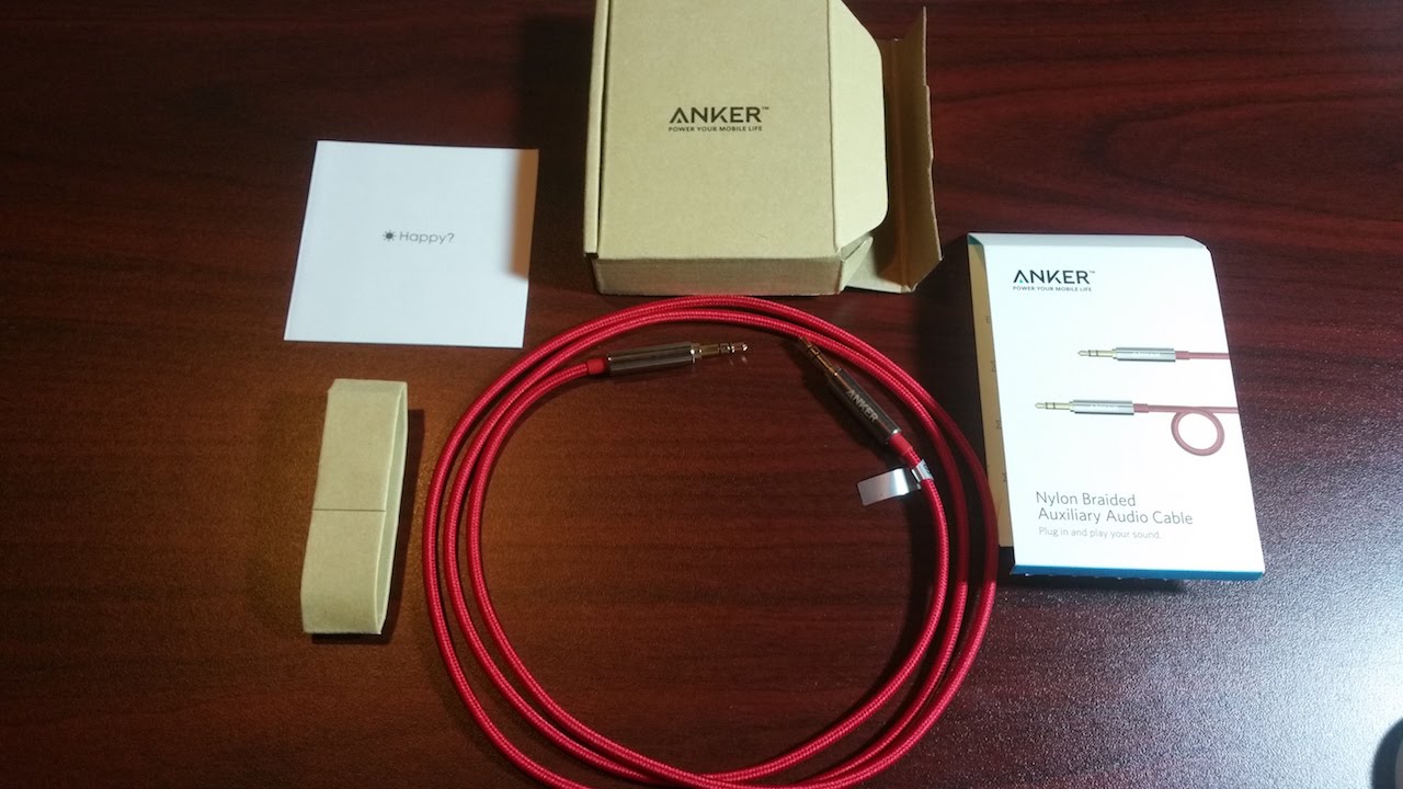 Quick Unboxing And Review Of 4 Feet Anker 3.5mm Aux Cable