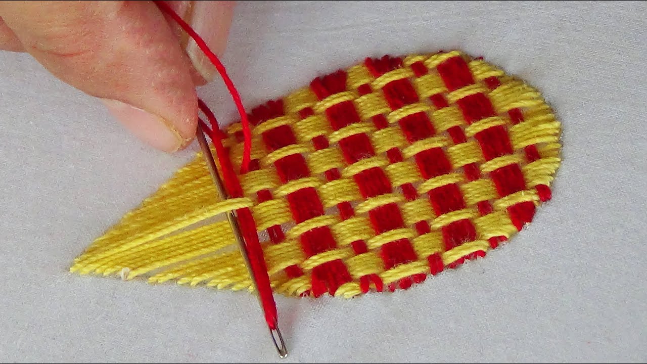 Hand Embroidery: Fantasy Flower Stitch/ Leaf Stitch