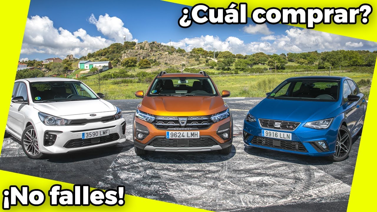 ¡HIPER INTERESANTES! ⚠️ Dacia Sandero VS Kia Rio VS SEAT Ibiza | Comparativa