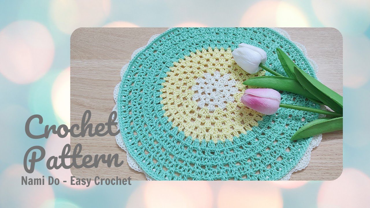 Easy Crochet Pattern #33 | Crochet Coaster I Nami Do Easy Crochet