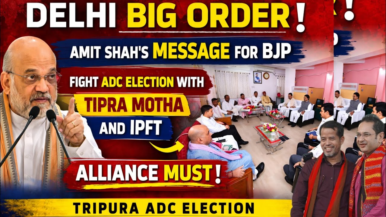 BJP, Tipra Motha Party & Indigenous People's Front of Tripura Together in ADC?