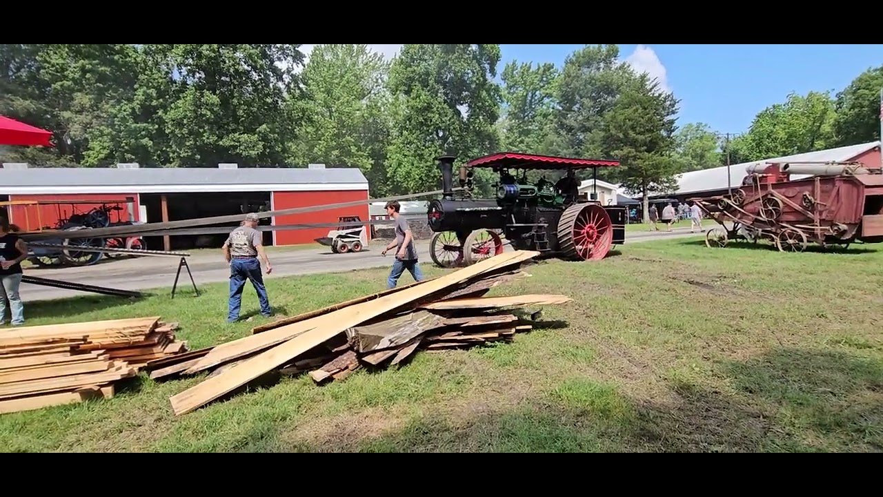 Tuckahoe steam&gas show #sawmill #steamengine