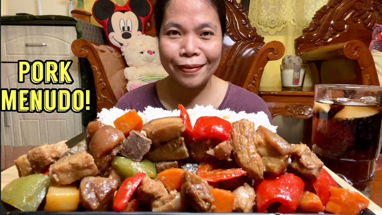 PORK MENUDO | PINOY FOOD | MUKBANG PHILIPPINES ASMR