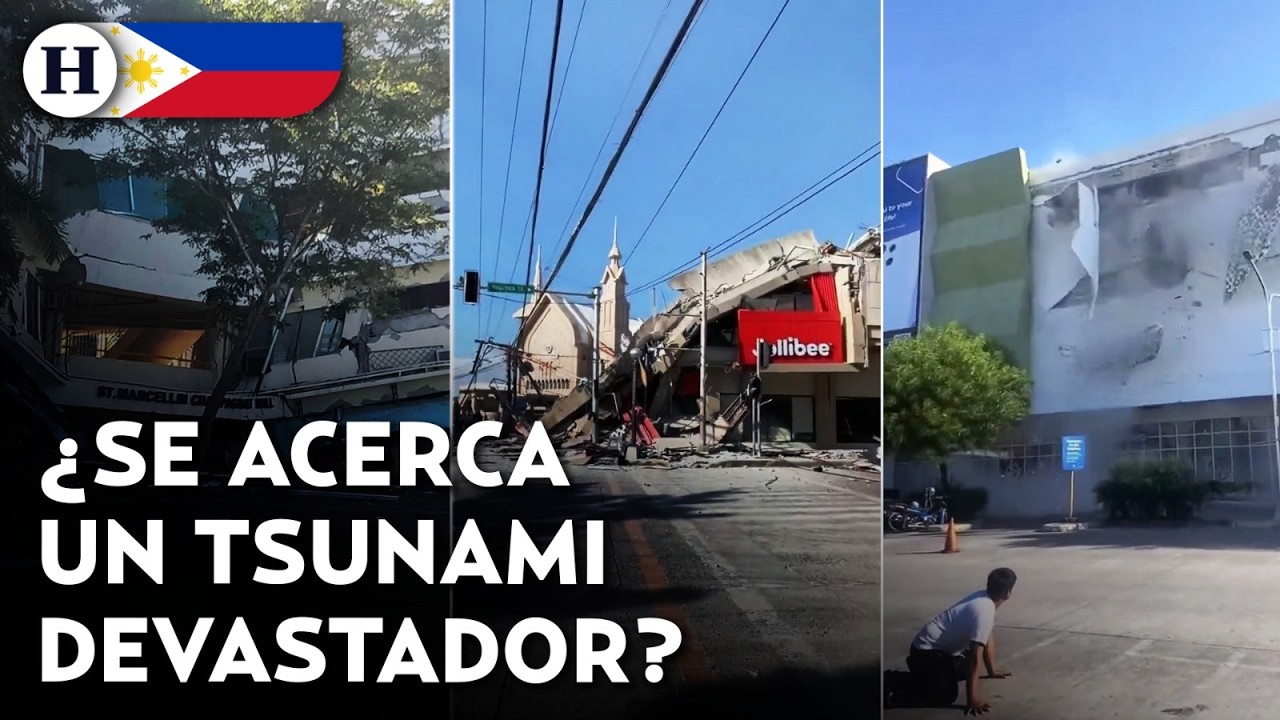 &iexcl;Terrible sismo de 7.8 en Filipinas! Videos captan el horror tras el poderoso terremoto en Mindanao