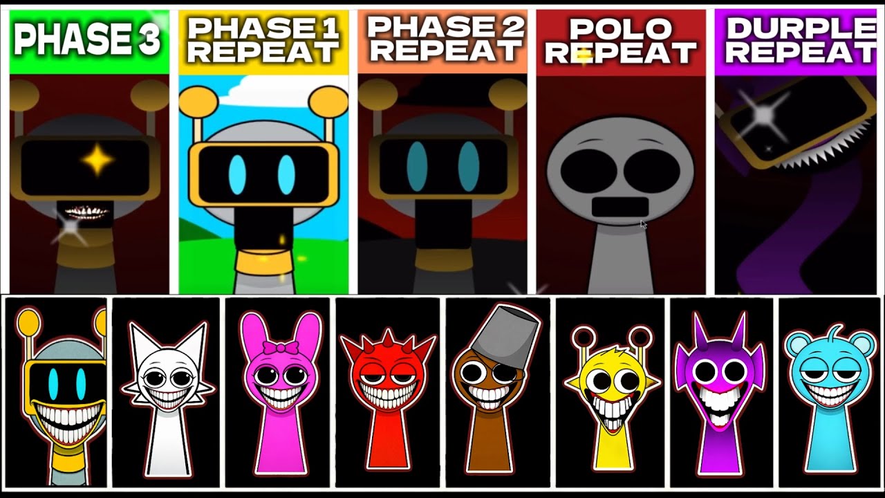 Sprunki But Phase 1, Phase 2, Polo And Durple REPEAT After PHASE 3