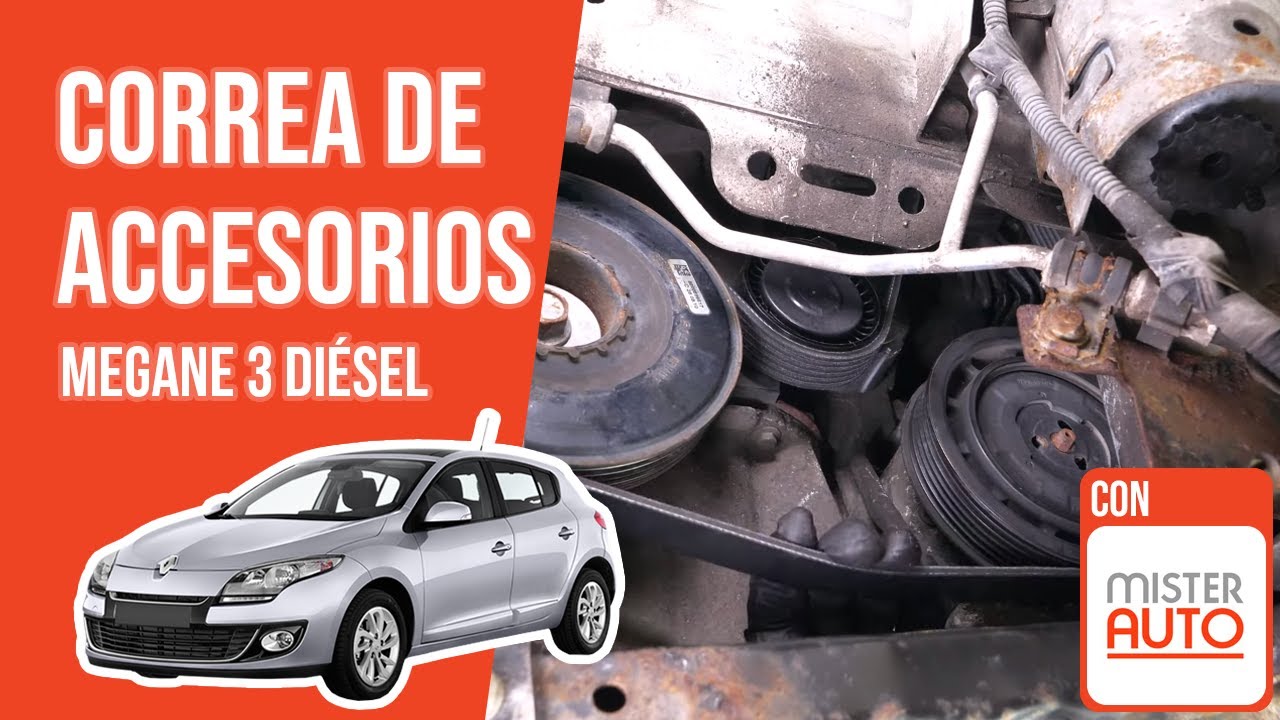 Cómo cambiar la correa de accesorios Megane 3 1.5 dCi 🚗