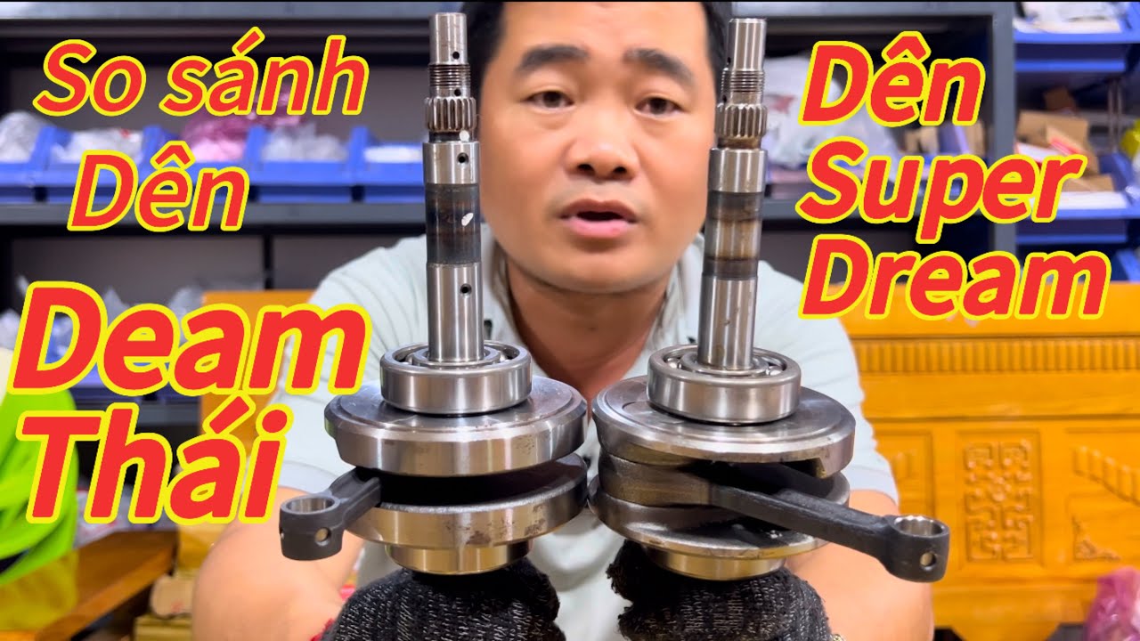 So sánh 2 cây dên dream thái và  super dream | phụ tùng honda chính hãng