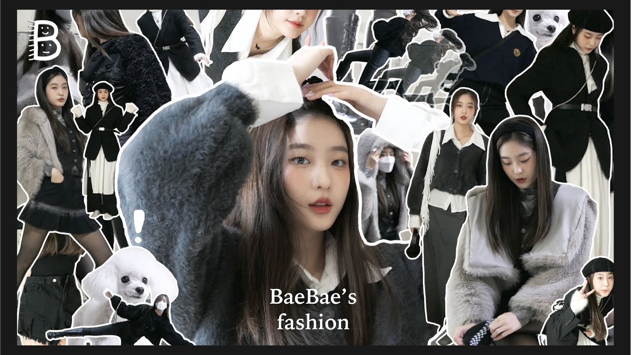 ENG) [아랫배] 겨울 무채색 일주일 코디! 👁‍🗨5가지 스타일 여자 옷 추천 | OOTD VLOG What I wear in a week -Black&white style