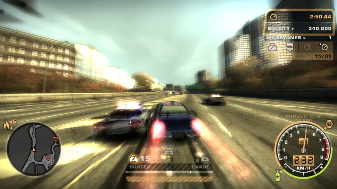 Mitsubishi Lancer Evolution VIII Heat 5 Pursuit | Need for Speed Most Wanted (2005)
