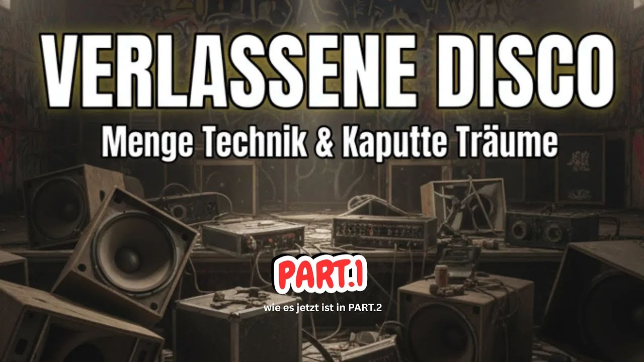 LOSTPLACE : ALTE DISCO mit jeder menge DJ-Equipment. Mit so ein Fund hätte ich nie gerechnet PART.1