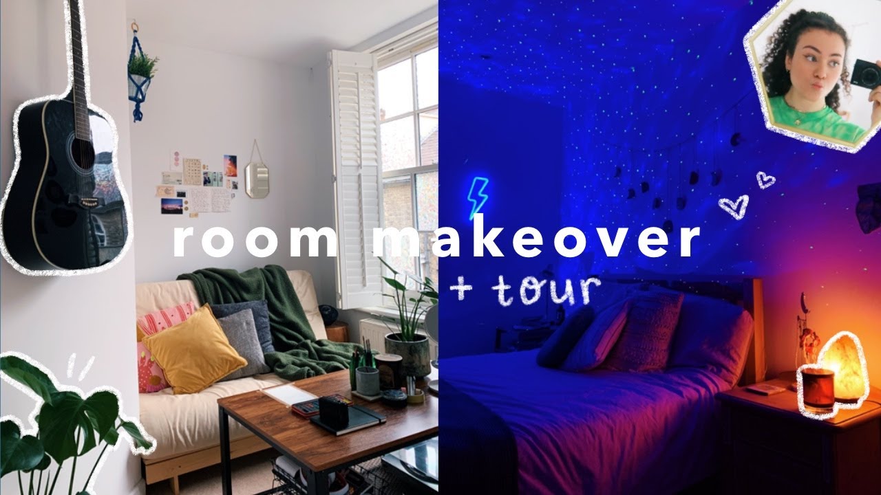 EXTREME ROOM MAKEOVER / TRANSFORMATION + TOUR 🌙 *pinterest/tiktok/aesthetic inspired*