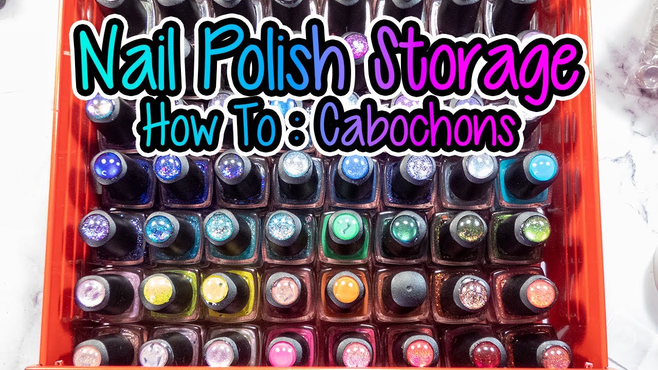 Nail Polish Storage Tip: Adding Glass Cabochons | Nicole Loves Nails