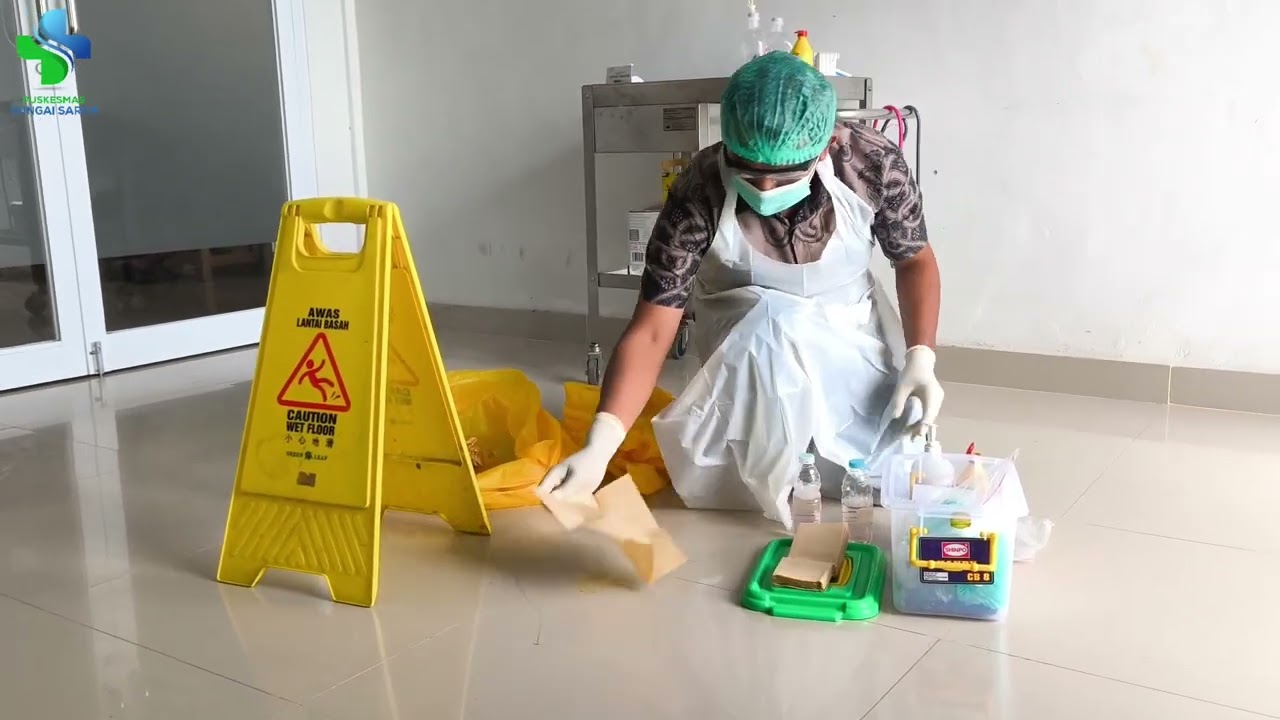 SIMULASI SPILL KIT UPT PUSKESMAS SUNGAI SAREN