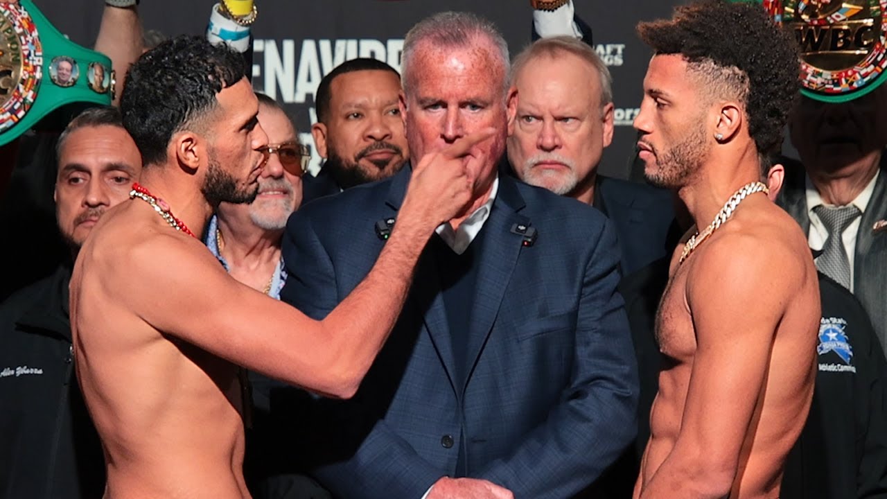 David Benavidez vs David Morrell • Full INTENSE Weigh In & Face Off Video