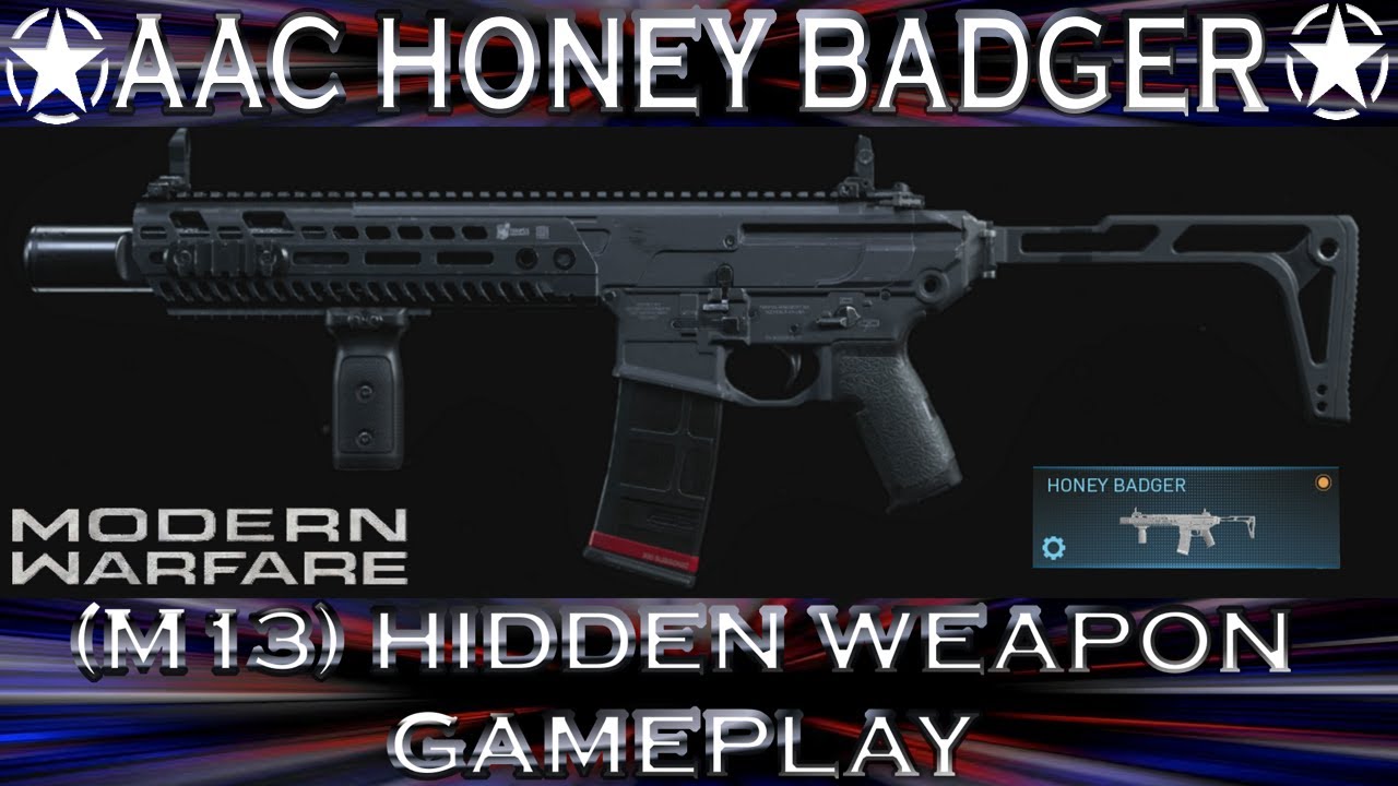 Modern Warfare AAC Honey Badger - M13 Hidden Weapon - How to make it - Gameplay