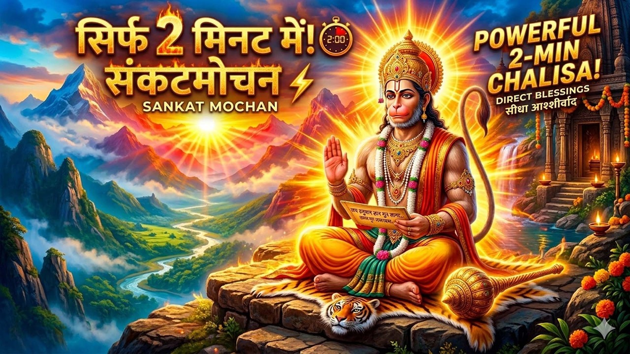 हनुमान चालीसा! 🚩सिर्फ 2 मिनट में | Hanuman Chalisa संकटों से मुक्ति और असीम शक्ति 🙏 #HanumanChalisa