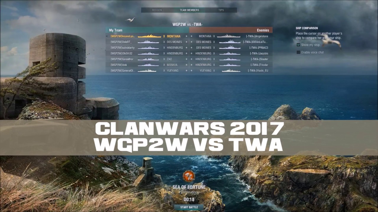 ClanWars 2017 WGP2W vs TWA