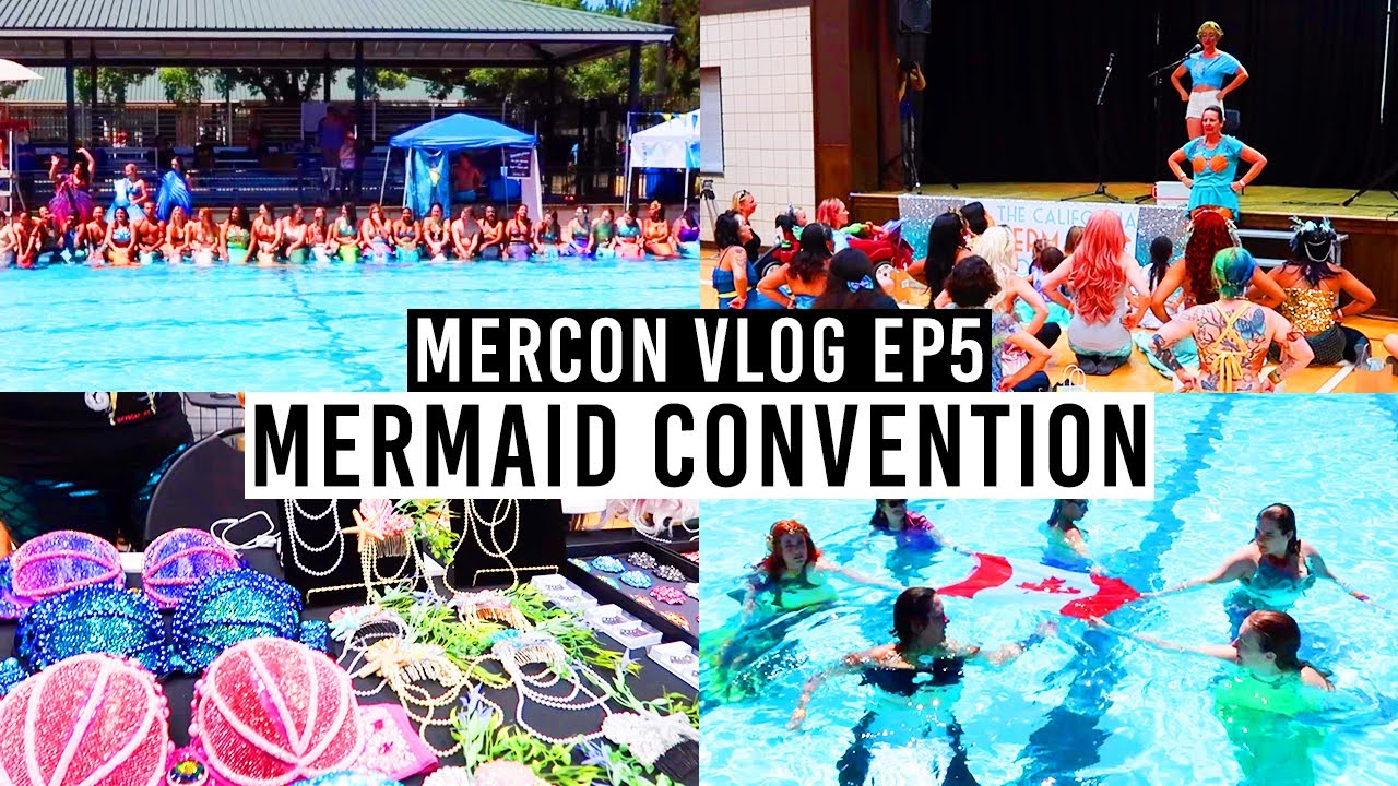 Checking out the vendors and the BIG MERMAID SWIM! | California Mermaid Convention