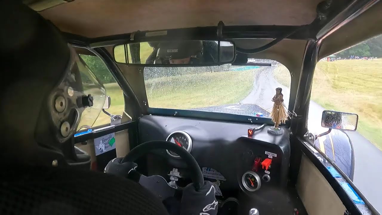 Wiscombe Hillclimb crash - onboard Legends car