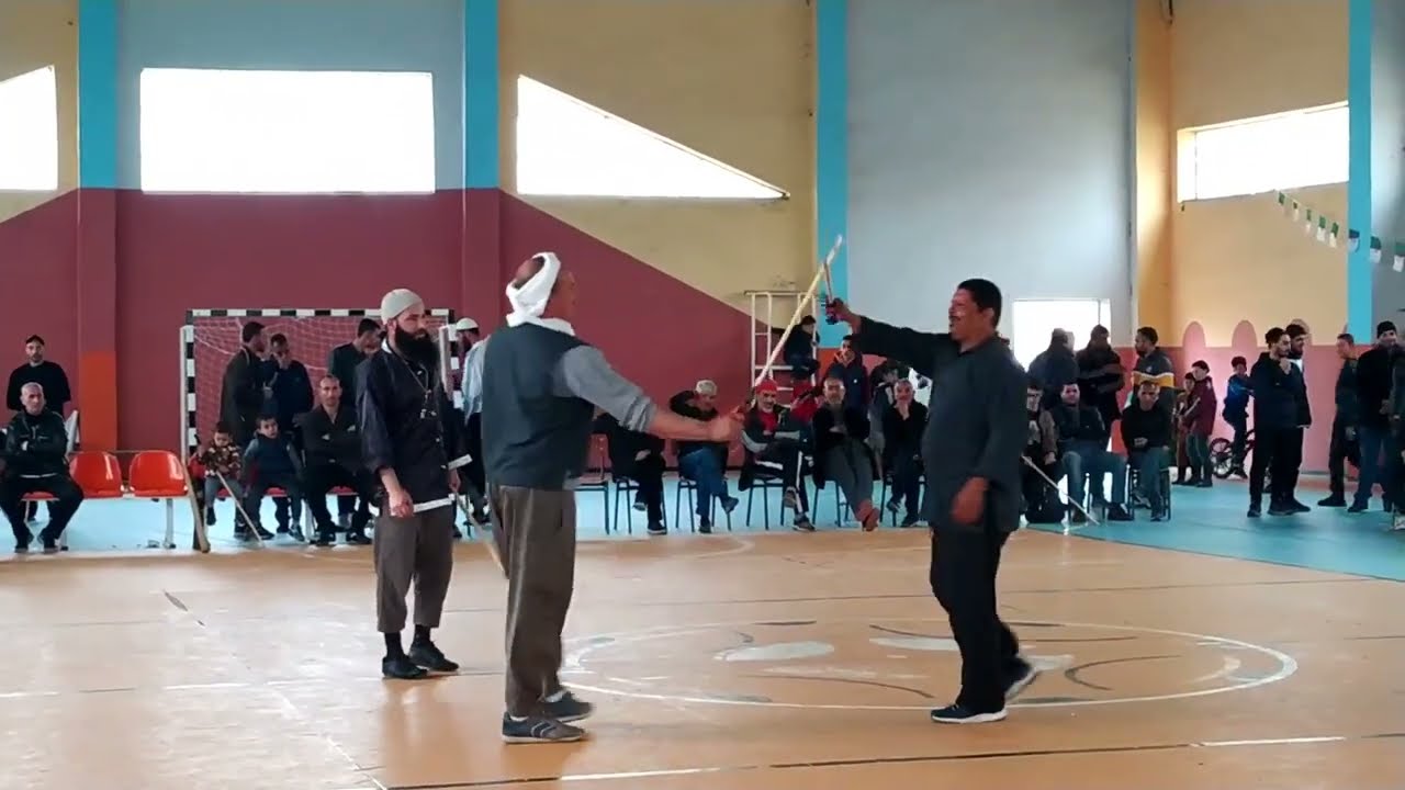 العصا التقليدية مع الشيخ الميلود ناصري ڨندوز الشيخ سي يحيى نتاع رنو غليزان Algérien Combat Stick