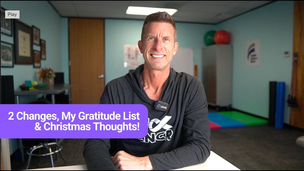 Два больших изменения: мой список благодарностей и рождественские мысли