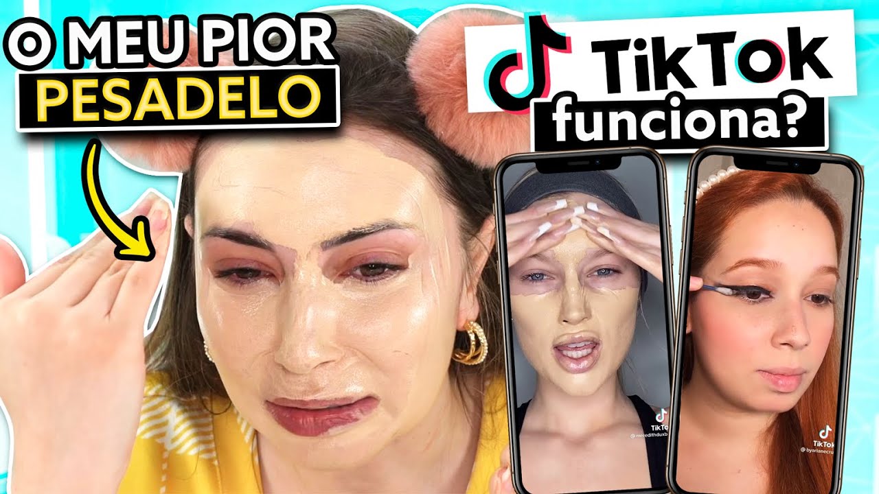 TESTANDO TRUQUES BIZARROS DE BELEZA DO TIKTOK #4