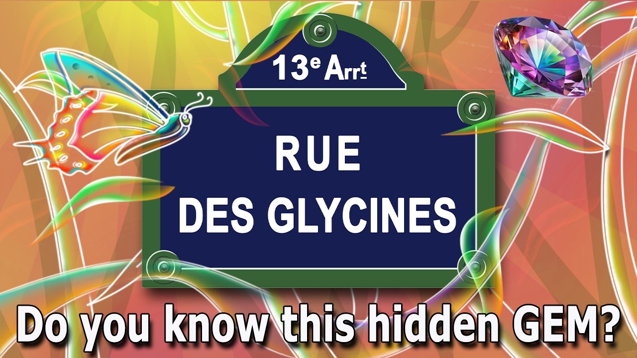 Rue des Glycines in Spring. Paris Secret Gardens and Hidden Streets. Part 1