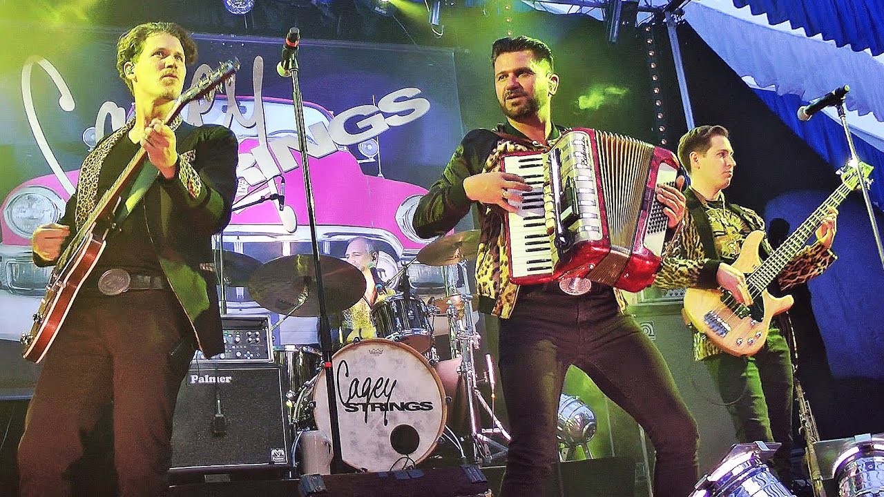 Konzert // Cagey Strings 2019 Mo. 29. 4. Augustinerzelt, Frühlingsfest, München, Bayern, Deutschland