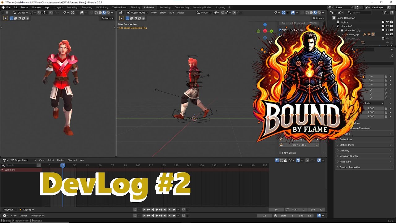 Bound by Flame - Dev Log #2 - movementation Animations