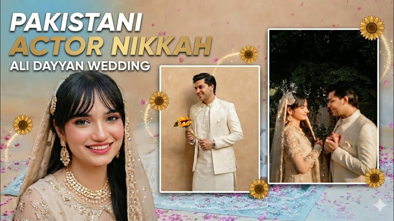 Pakistani Actor Ali Dayyan Nikkah 💍 | Magical Wedding Story Unfolds
