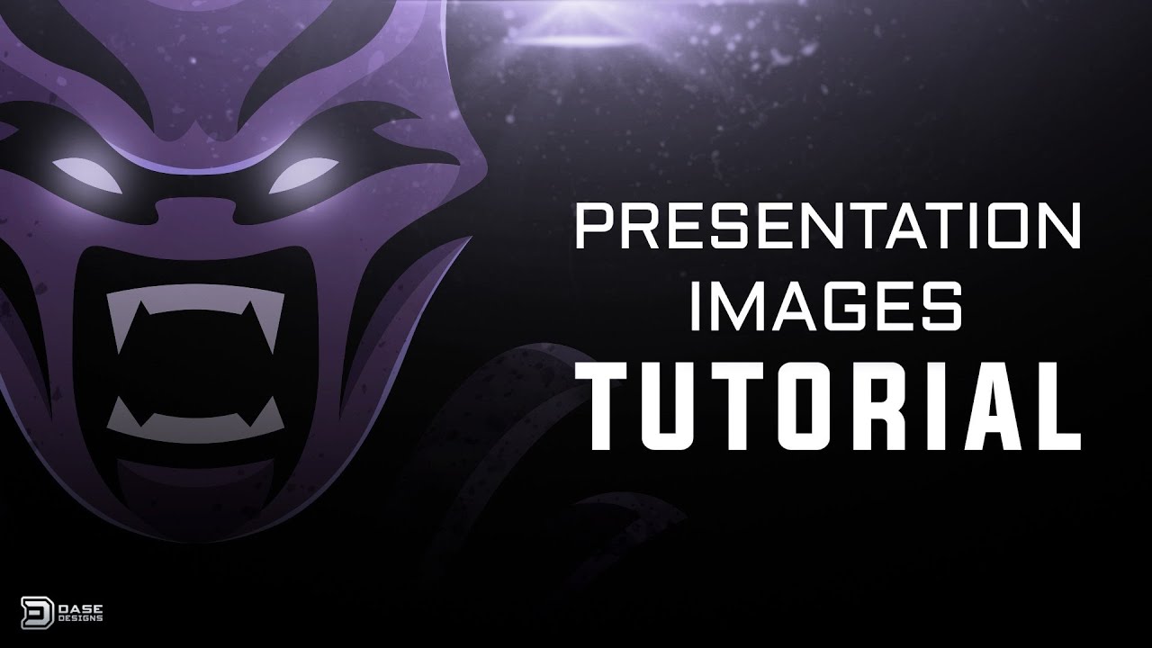 Photoshop Tutorial Presentation Images for eSports Logos