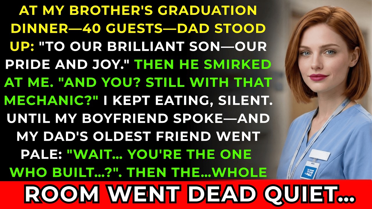 My Family Mocked Me at My Brother's Graduation Dinner—Then His Mentor Recognized My Boyfriend Was…