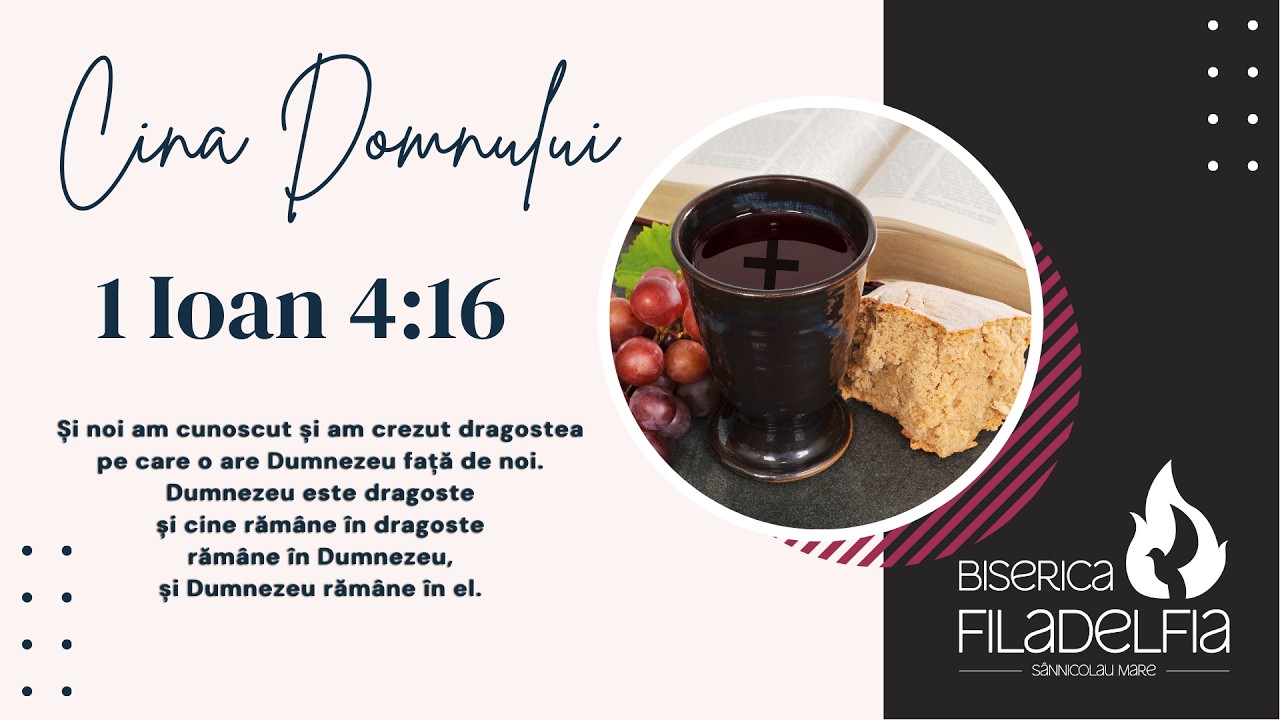 DUMINICĂ  DIMINEAȚA |01.03.2026 | CINA DOMNULUI |