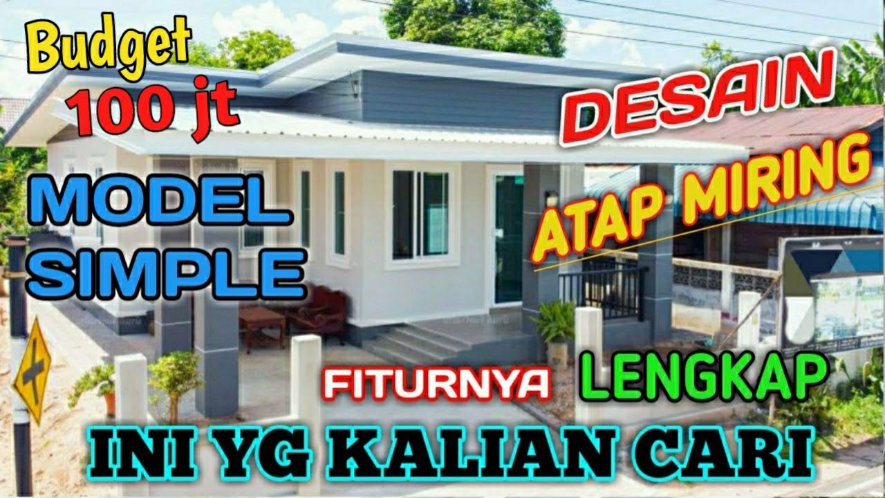Desain Rumah Atap Miring Minimalist Seperti Ini Bentuk Dalam nya