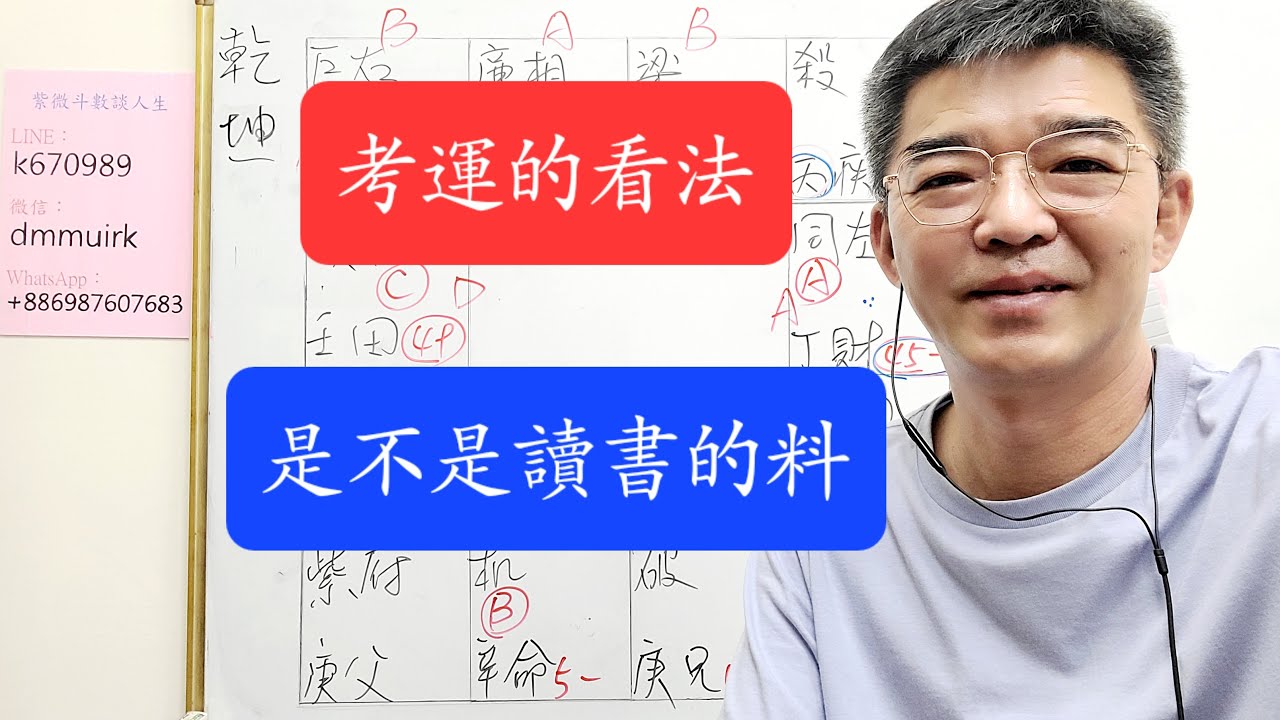 考運的看法-我是不是讀書的料-紫微斗數談人生