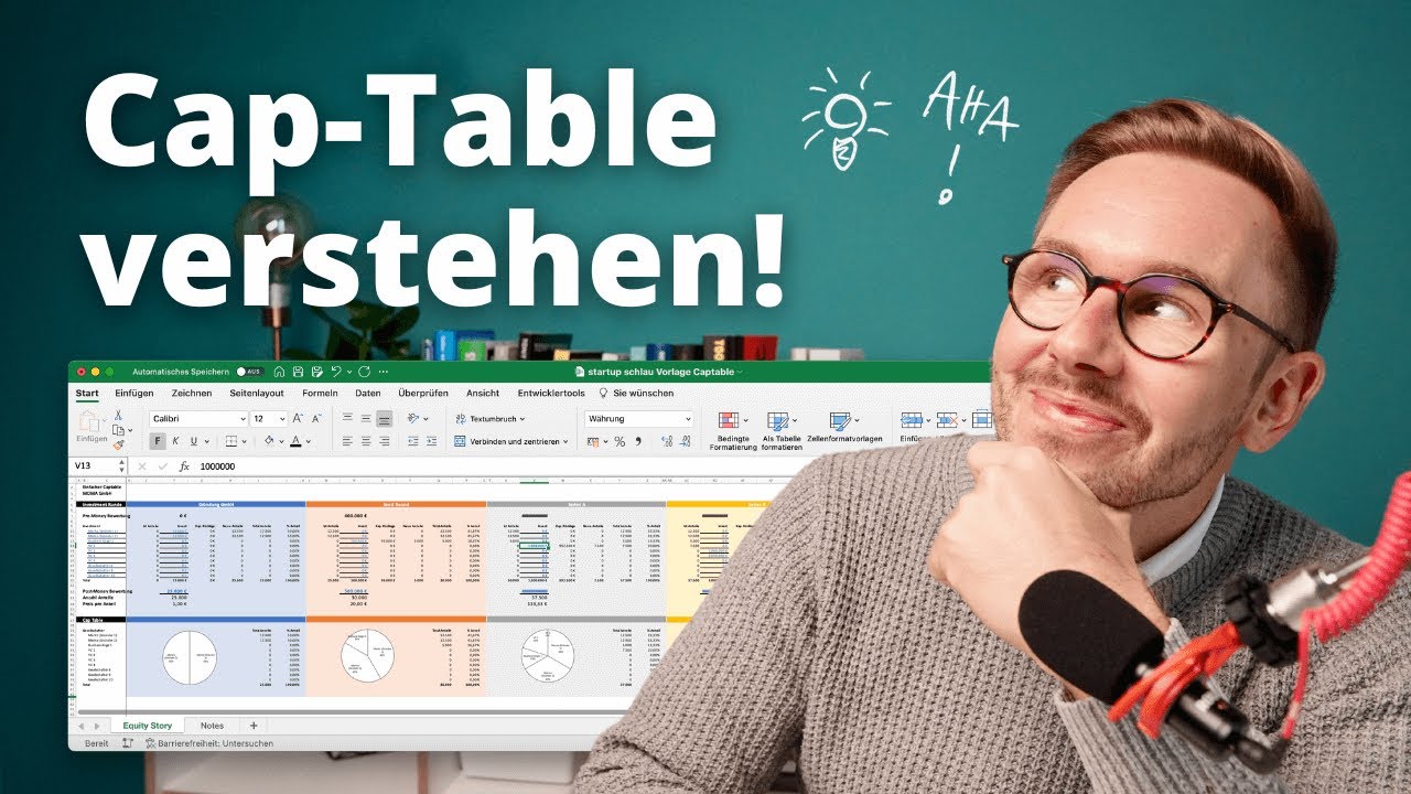 😎 Cap Table verstehen: Von der Gründung bis zum EXIT