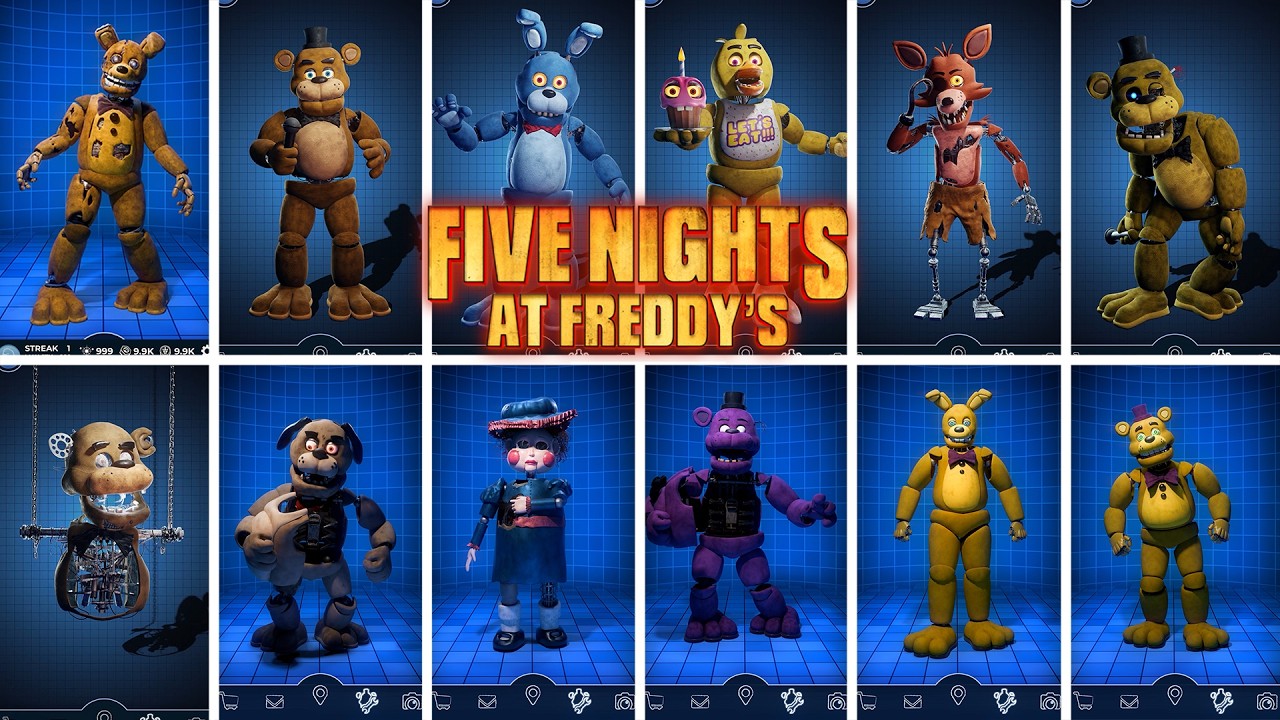 FNAF Movie Animatronics Workshop Animations