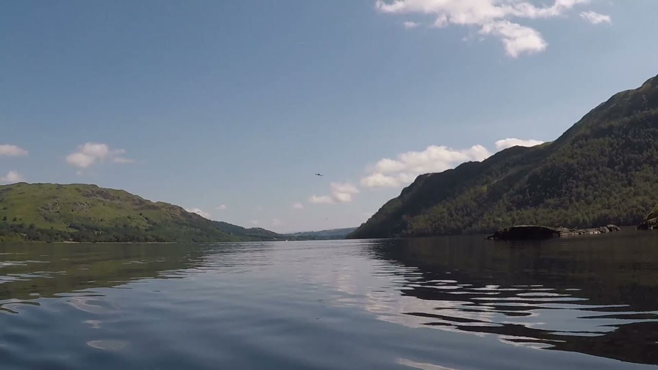 Ullswater. 23/6/22 . Tootega kayak pulse 95 .Typhoon euro fighters pass