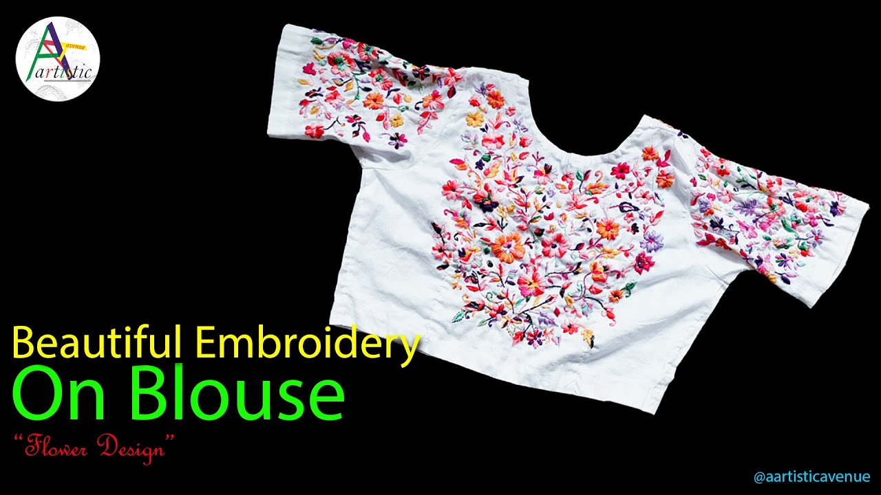 Beautiful Embroidery Work On Blouse