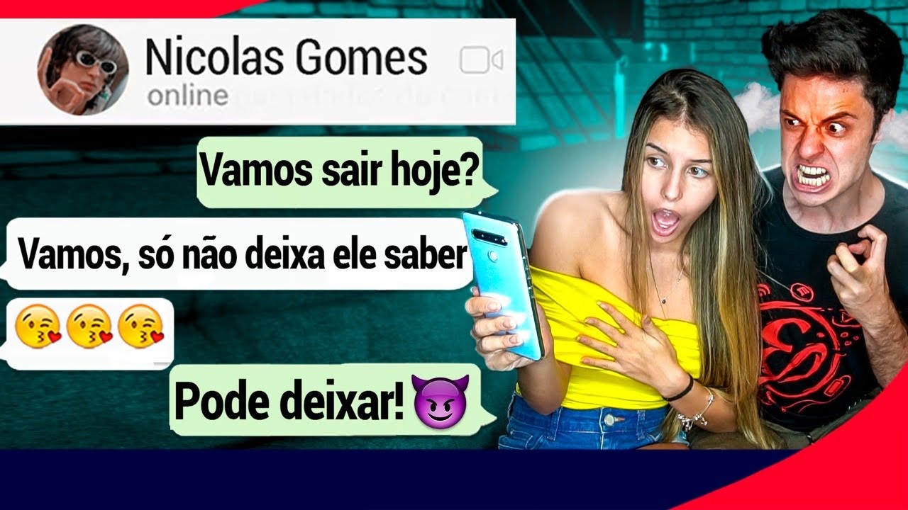 MANDANDO MENSAGENS DO CELULAR DA MINHA NAMORADA PARA OS MEUS AMIGOS E ME ARREPENDI!