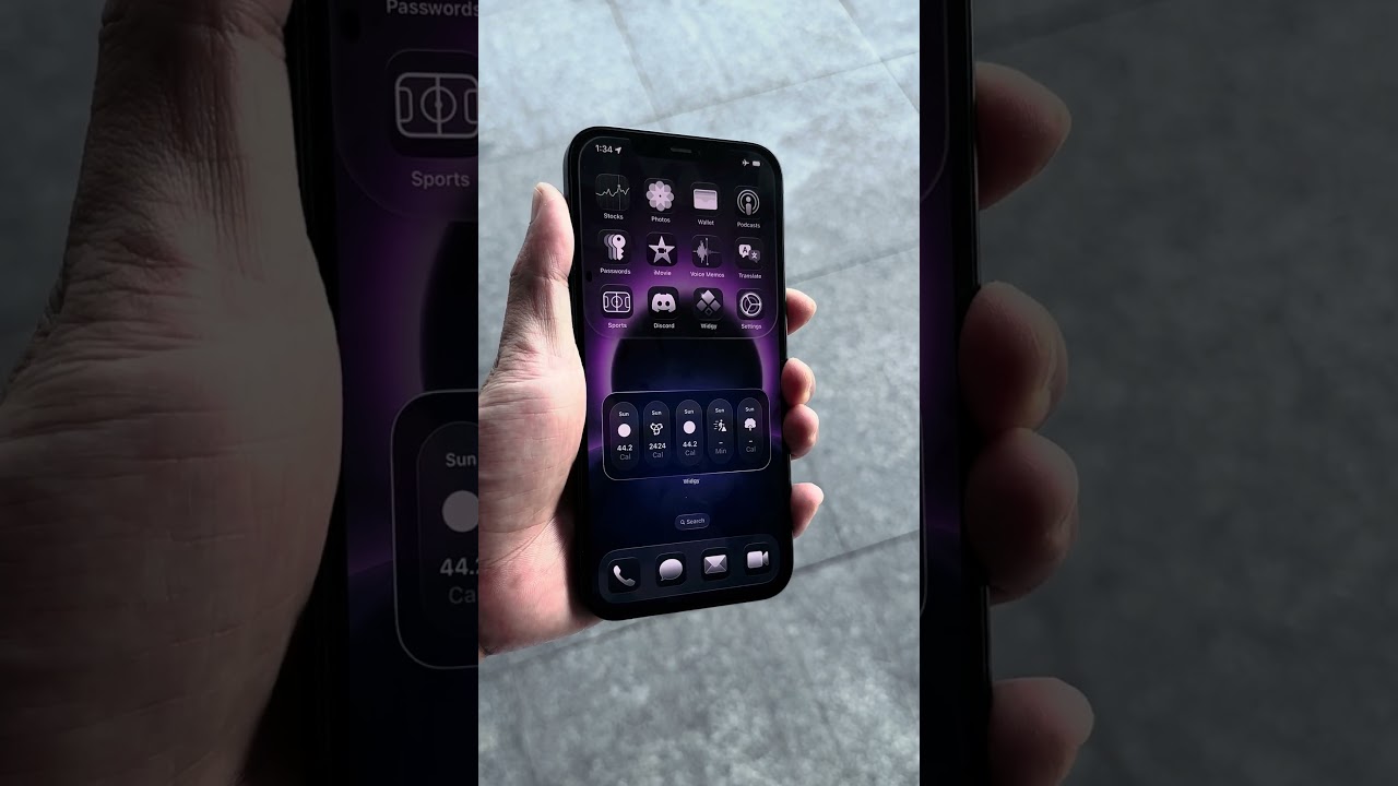 🧊 iOS 26 Liquid Glass Setup Guide #ios26 #iphone17 #apple #wallpaper