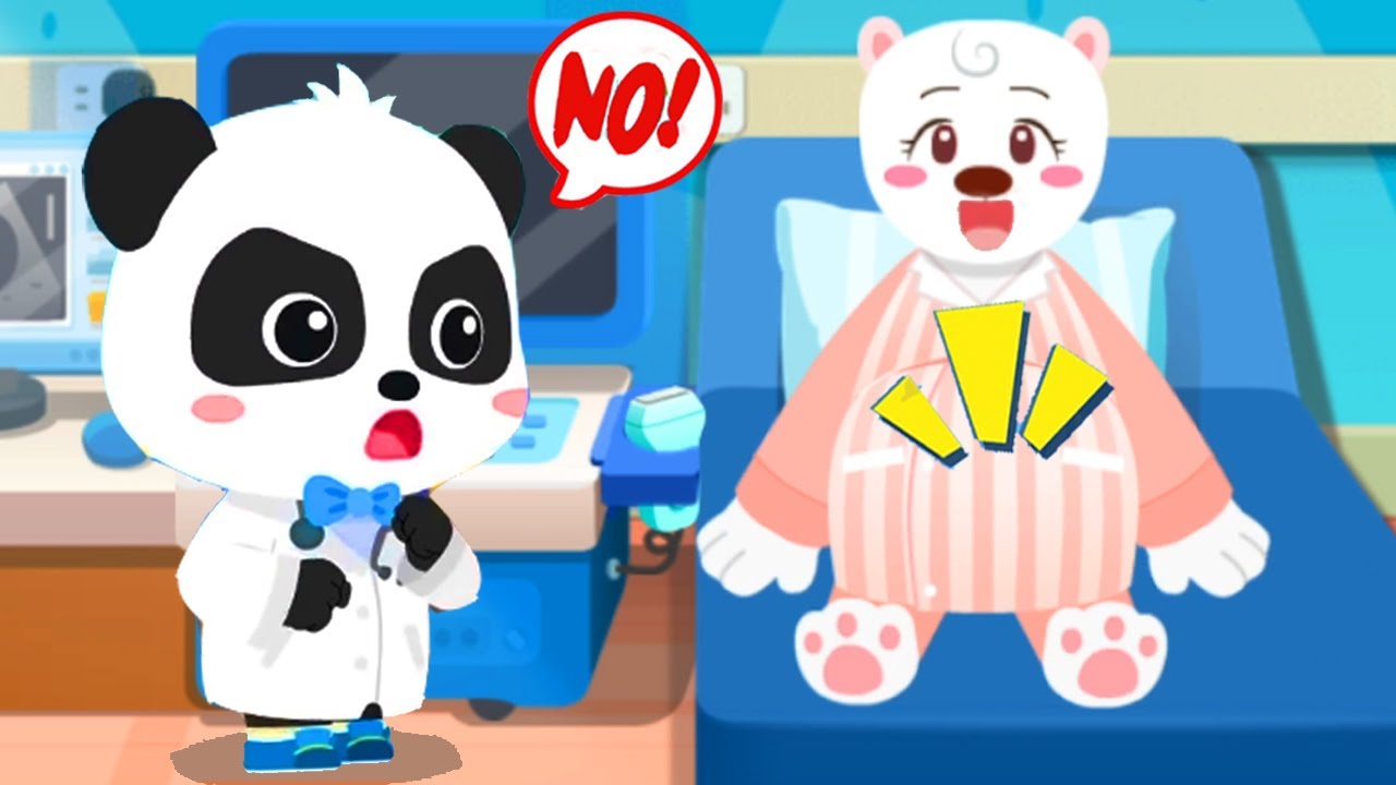 Little Panda's World: Hospital Doctor - Join Kiki and Help Mother Bear to Give Birth - Babybus Games