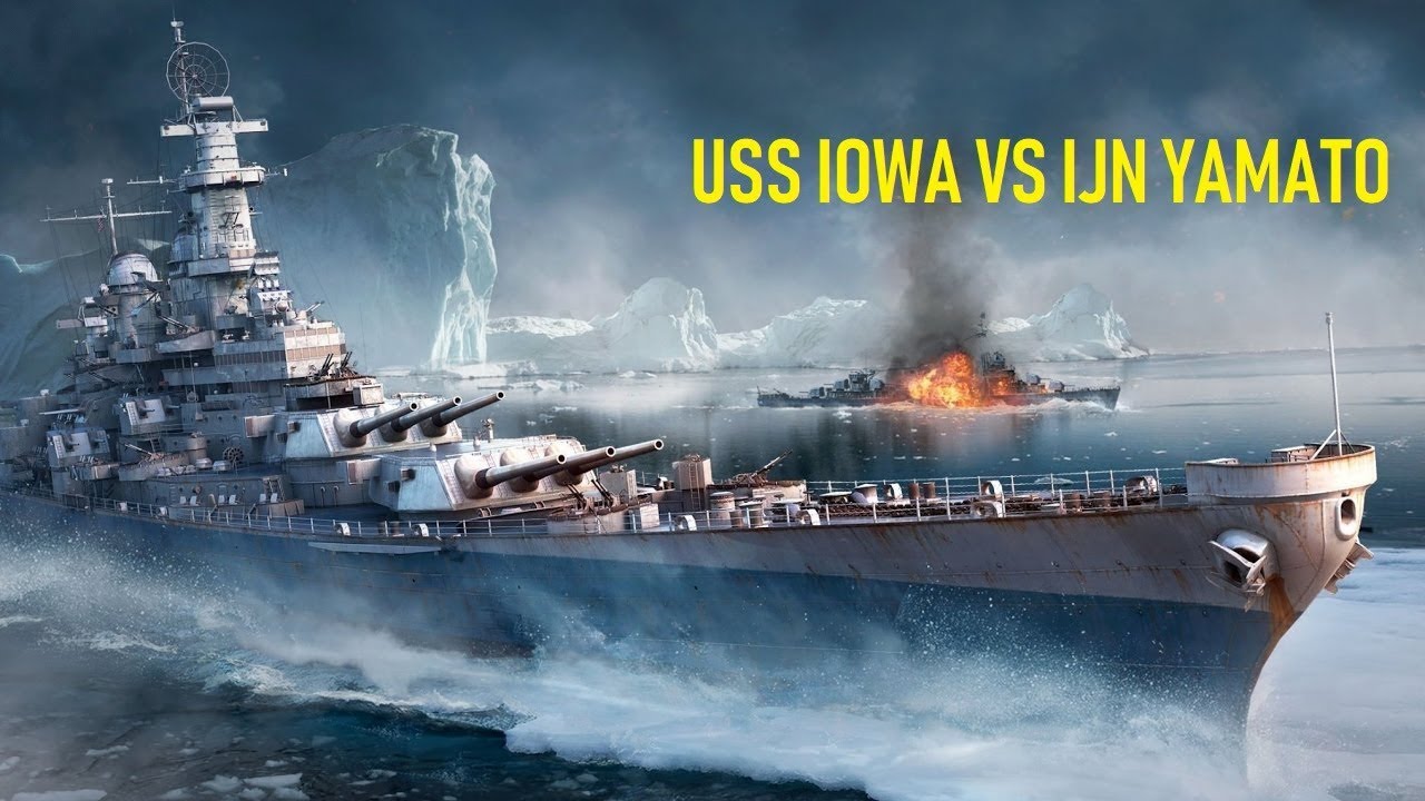 World of Warships Gameplay #4 USS Iowa vs IJN Yamato