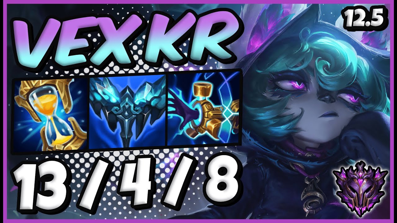 Vex MID vs Akali | KR Master Patch 12.5 | Season 12 🔥