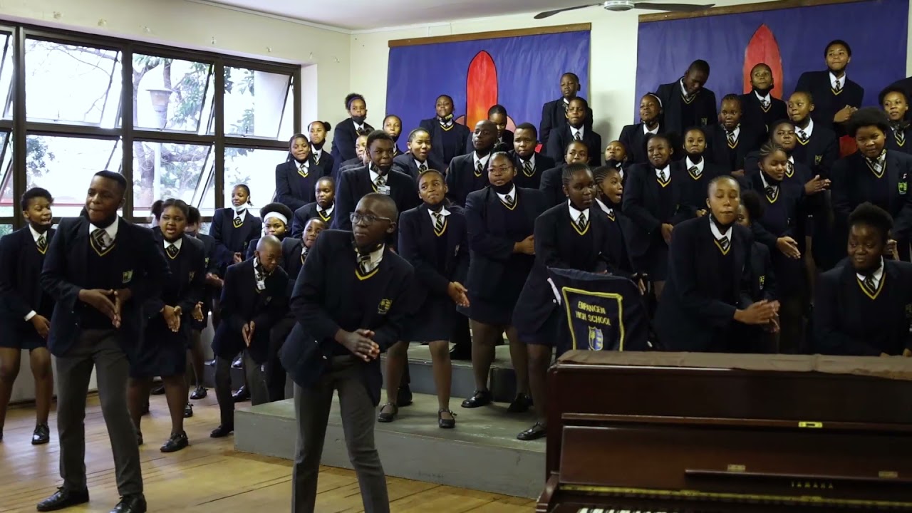 EHS Junior Choir singing MANGISONDELE KUWE NKOSI at ATKV choir competition.Conductor - Ms. T Twala