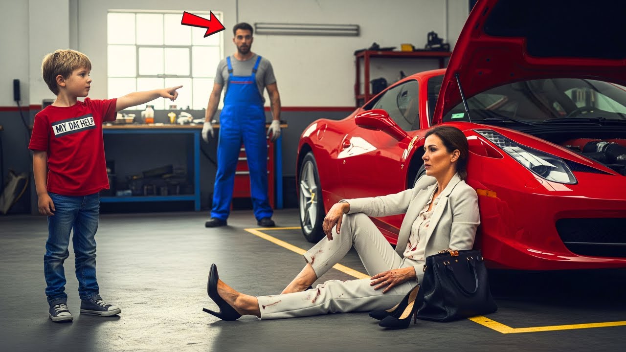 “Não chore, senhora. Meu pai pode ajudá-la” — o que o menino disse à mulher da Ferrari