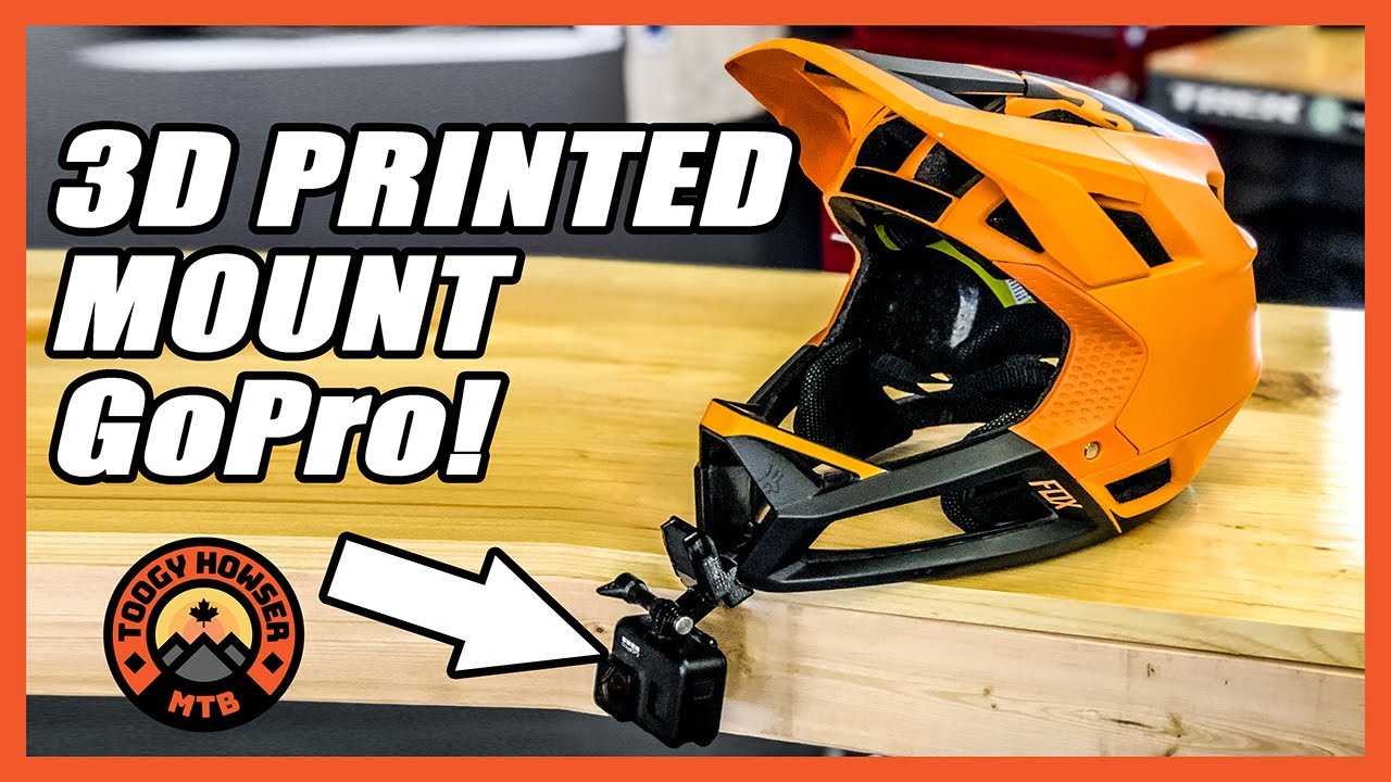 3D printed GoPro Chin Mount for Fox Proframe Full Face Helmet