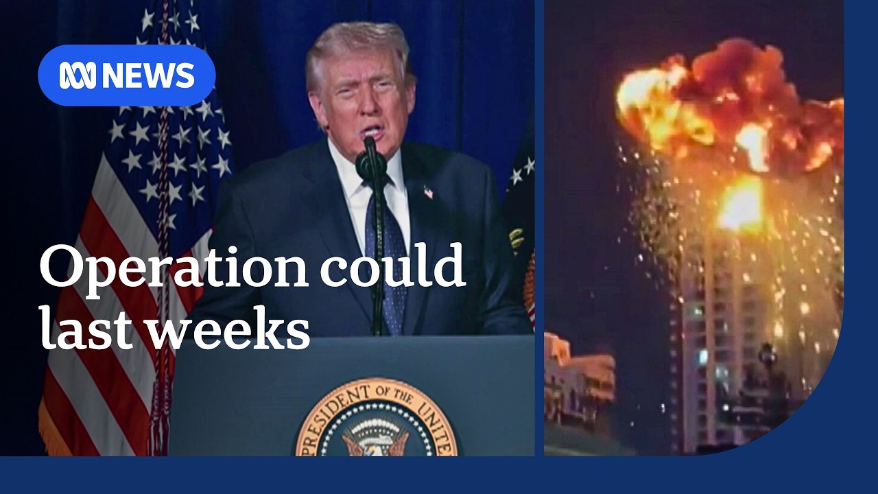 Iran lashes out at Gulf states as Trump says operation could last weeks | ABC NEWS