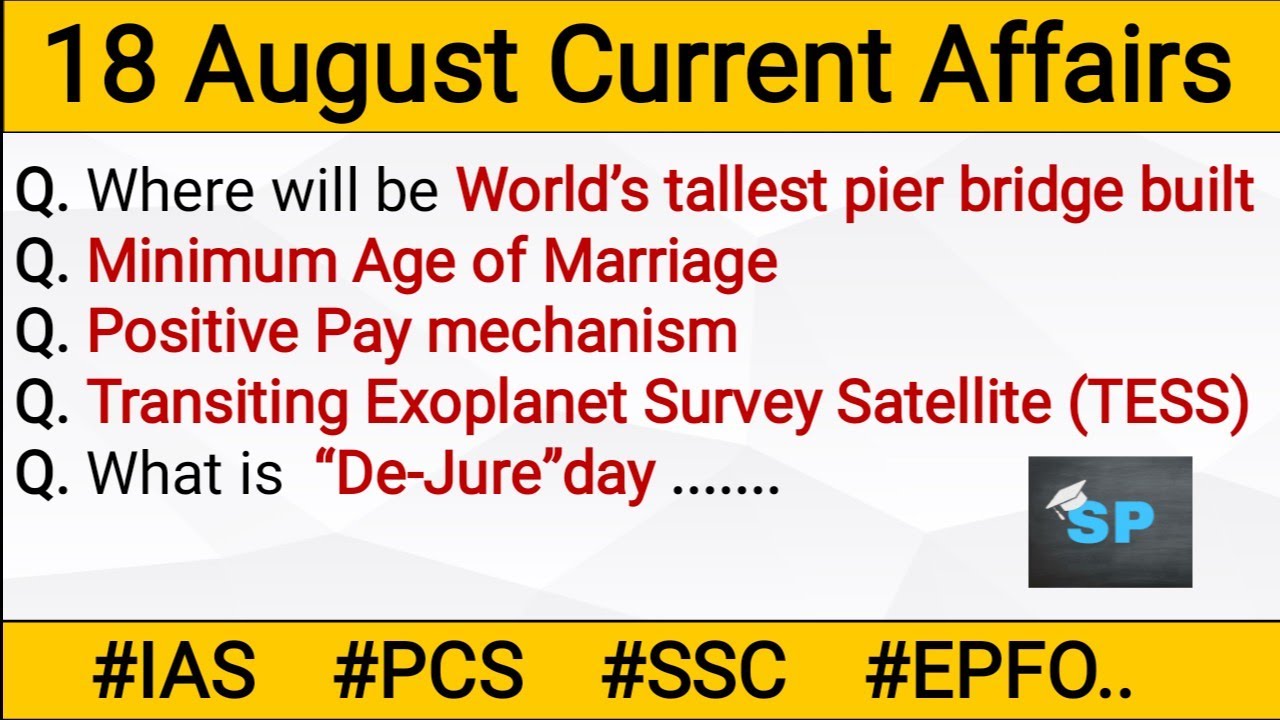 18 August 2020 Current Affairs in English | Daily Current Affairs in English | GKToday | The Hindu