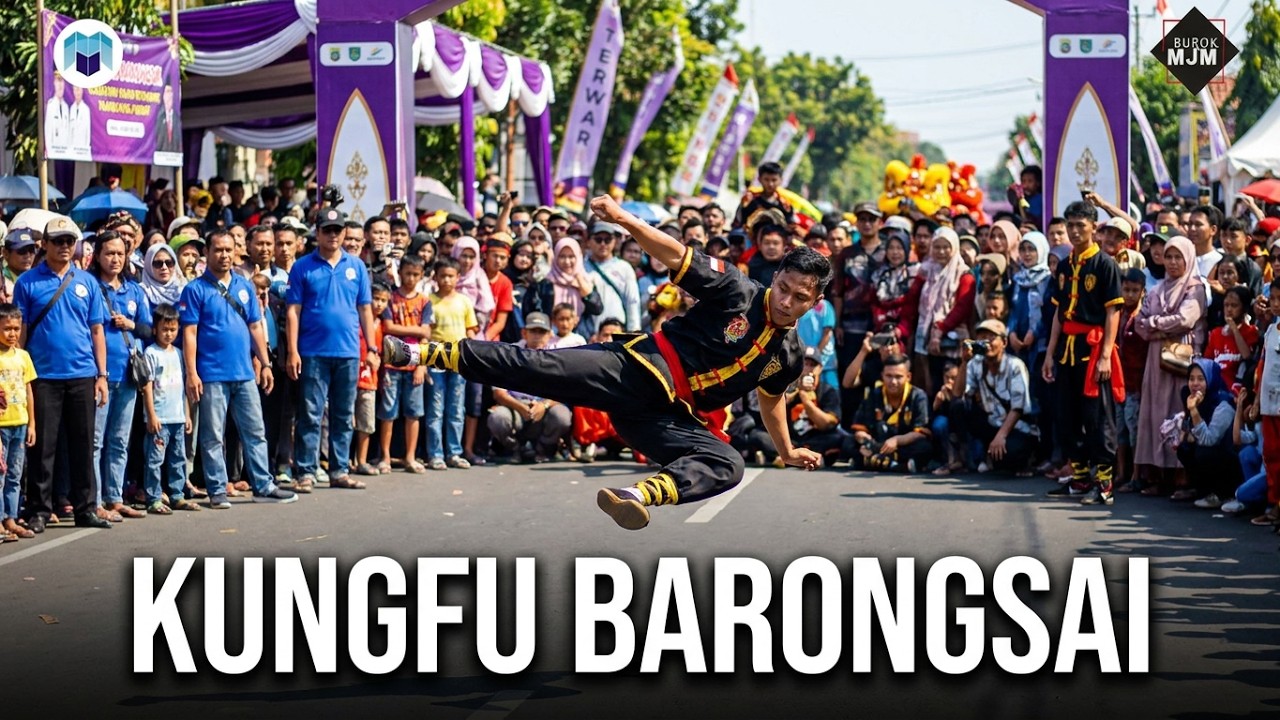Kungfu Barongsai - Burok Mjm Live Geresik Kuningan 16-08-2019